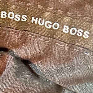 Hugo Boss gray wool dress trousers